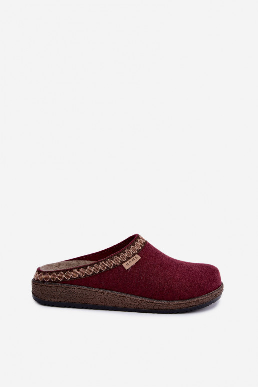 Chaussons femme Inblu NL000009 bordeaux