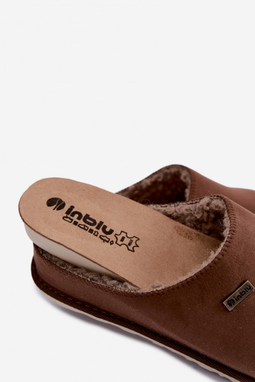 Chaussons femme Inblu CS000034 marron foncé