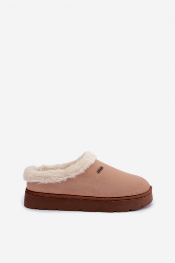 Chaussons femme avec fourrure Inblu DR000004 marron
