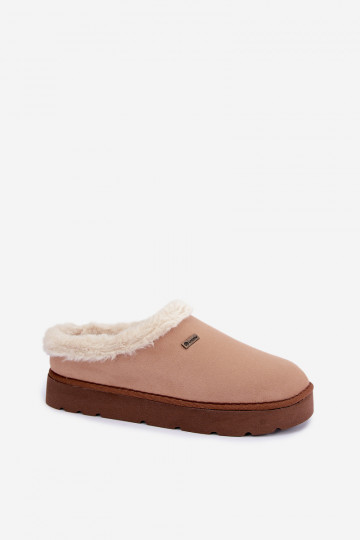 Chaussons femme avec fourrure Inblu DR000004 marron 2