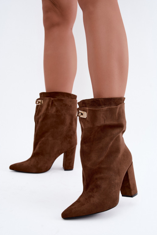 Fiametta bottines chaudes à enfiler couleur marron