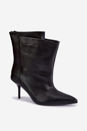 Bottines isolées Damarielle avec talons fins noirs 2