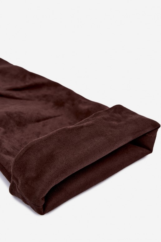 Bottes hautes pour femmes avec talons fins couleur marron Aderelle