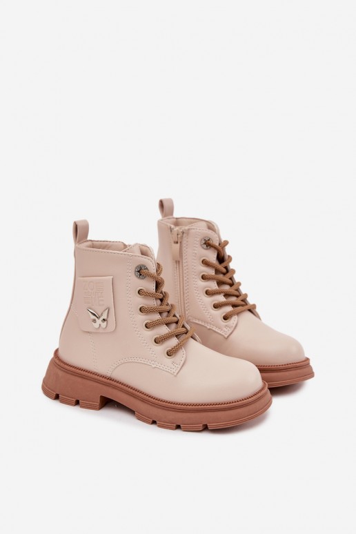 bottines isolées pour enfants en couleur sable Alverina