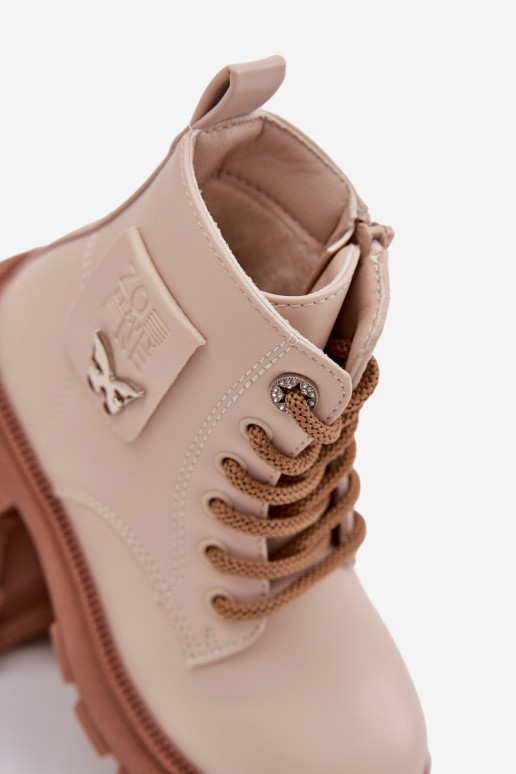 bottines isolées pour enfants en couleur sable Alverina