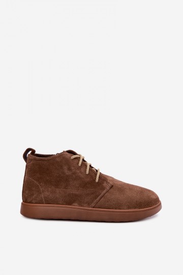 bottes chelsea isolées en cuir naturel Zazoo 328 couleur marron 2