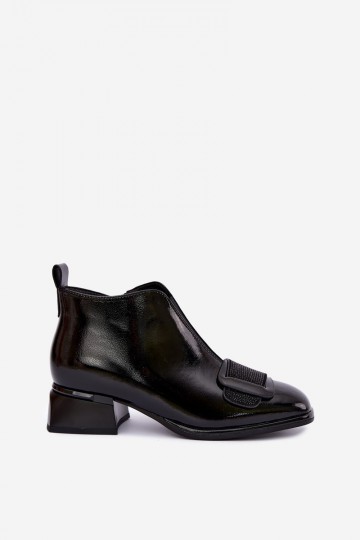 bottes chelsea isolées en vernis Klocke Artiker 59C0108 couleur noire 2