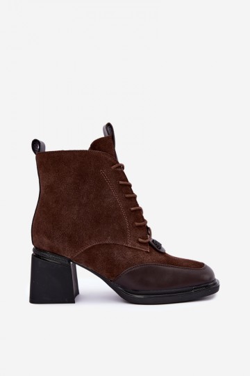 bottes chelsea isolées en daim synthétique Artiker 59C0115 couleur chocolat 2
