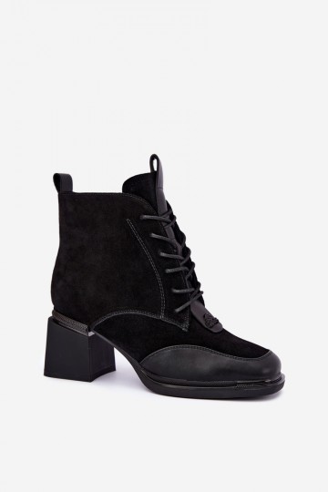 bottes chelsea isolées en daim synthétique Artiker 59C0116 couleur noire