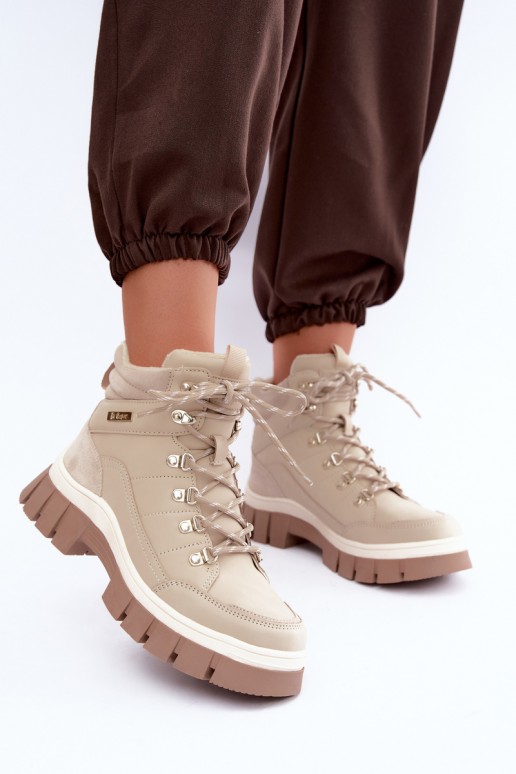 chaussures isolées pour femmes Lee Cooper LCJ-26-31-4581 couleur sable