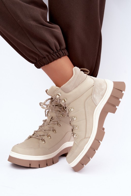 chaussures isolées pour femmes Lee Cooper LCJ-26-31-4581 couleur sable