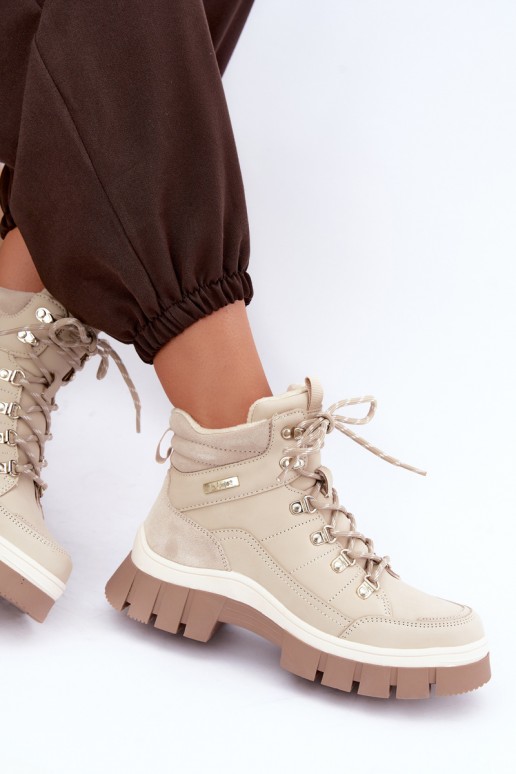 chaussures isolées pour femmes Lee Cooper LCJ-26-31-4581 couleur sable