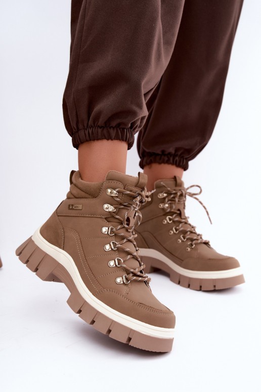 chaussures isolées pour femmes Lee Cooper LCJ-26-31-4582 couleur sable