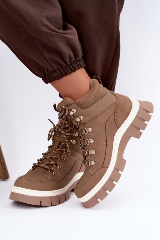 chaussures isolées pour femmes Lee Cooper LCJ-26-31-4582 couleur sable