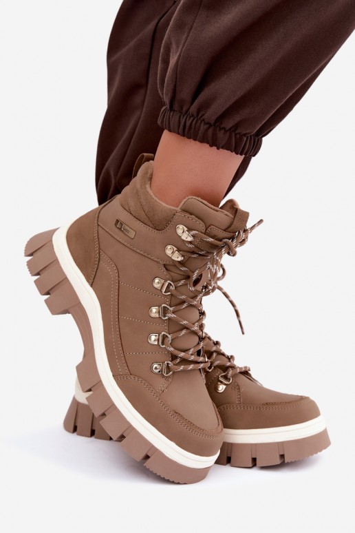 chaussures isolées pour femmes Lee Cooper LCJ-26-31-4582 couleur sable