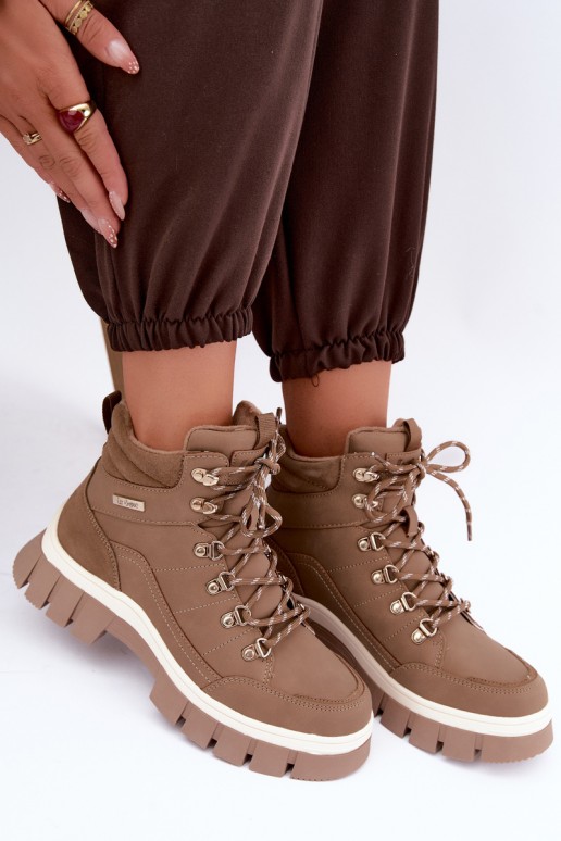 chaussures isolées pour femmes Lee Cooper LCJ-26-31-4582 couleur sable