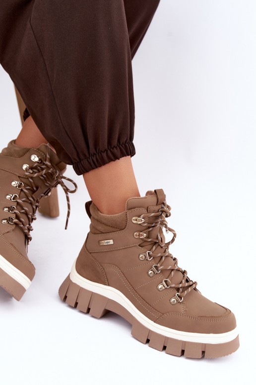 chaussures isolées pour femmes Lee Cooper LCJ-26-31-4582 couleur sable