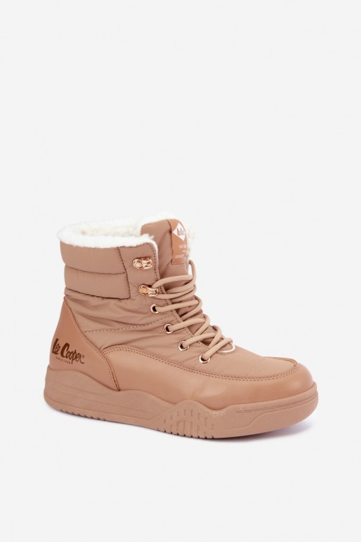 bottes de neige à lacets Lee Cooper LCJ-44-4565 couleur marron