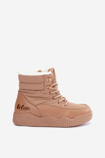 bottes de neige à lacets Lee Cooper LCJ-44-4565 couleur marron 2