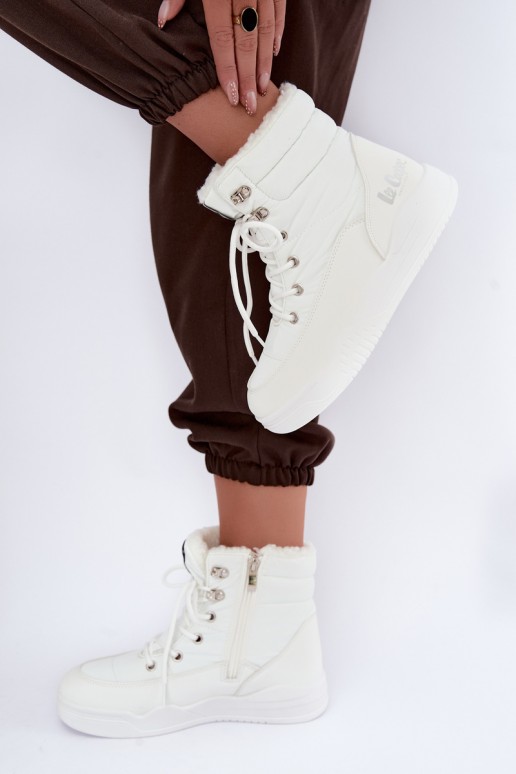 bottes de neige à lacets Lee Cooper LCJ-44-4563 couleur blanche