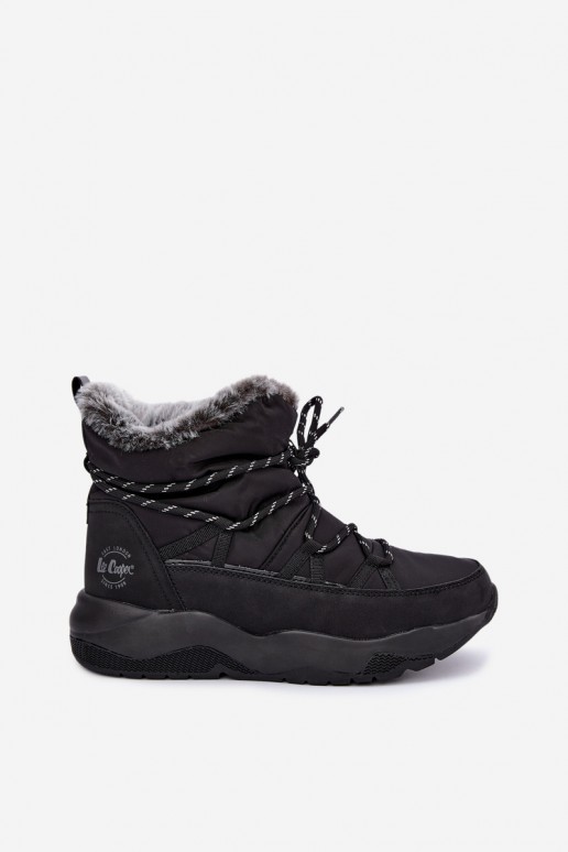 bottes de neige à enfiler avec des détails stylés Lee Cooper LCJ-24-03-3063 en noir