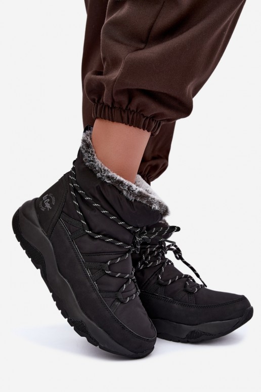 bottes de neige à enfiler avec des détails stylés Lee Cooper LCJ-24-03-3063 en noir