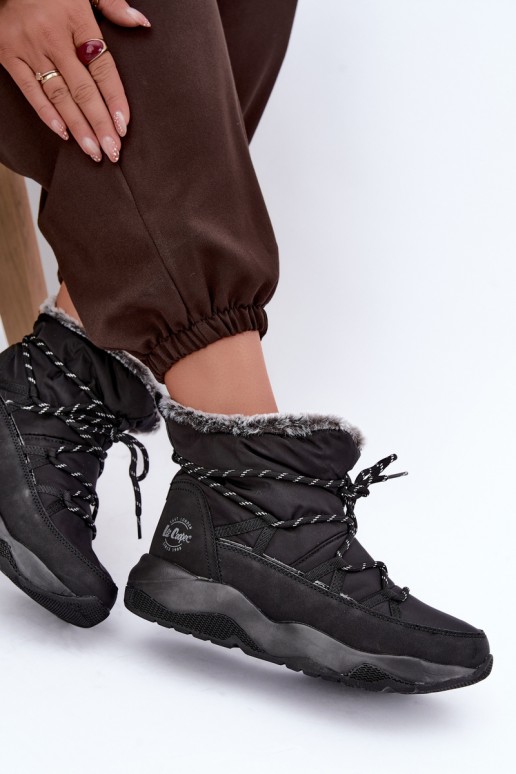 bottes de neige à enfiler avec des détails stylés Lee Cooper LCJ-24-03-3063 en noir