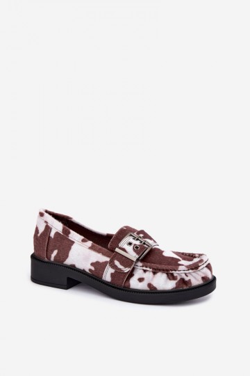 Mocassins pour femmes avec volants et boucles à motifs Daliare