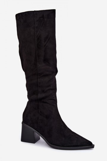 Bottes hautes chaudes en noir Isenna