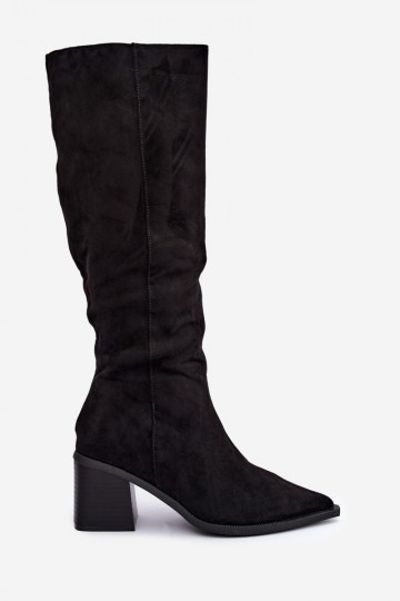 Bottes hautes chaudes en noir Isenna 2