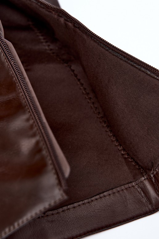 bottes hautes avec tige lacée et lacets décoratifs en couleur chocolat Pamina