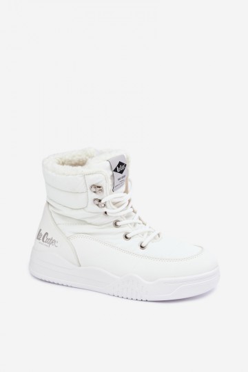 bottes de neige à lacets Lee Cooper LCJ-44-4563 couleur blanche 2