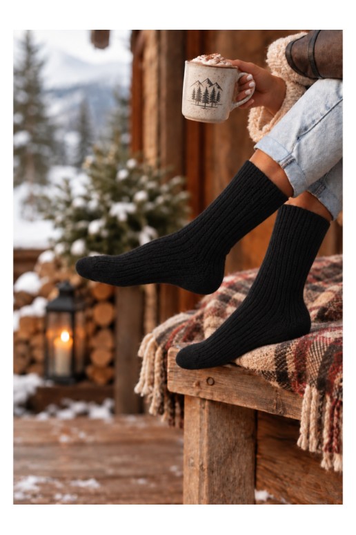 Chaussettes noires pour femmes