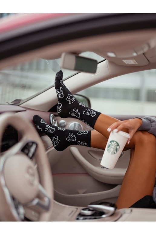 Chaussettes noires pour femmes Contury Misia