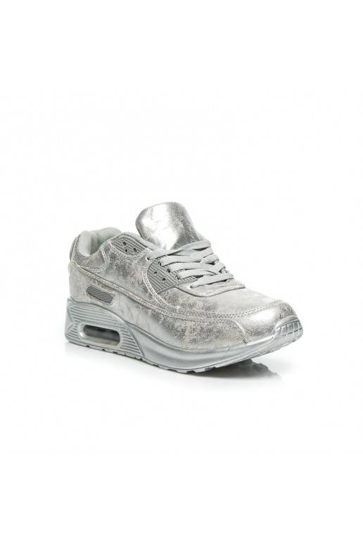 Chaussures de sport massives argentées 1-7S