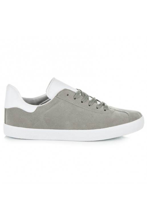 Chaussures décontractées grises et blanches pour hommes 85-158G