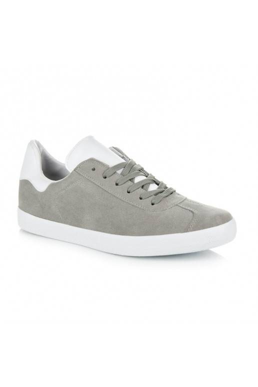 Chaussures décontractées grises et blanches pour hommes 85-158G