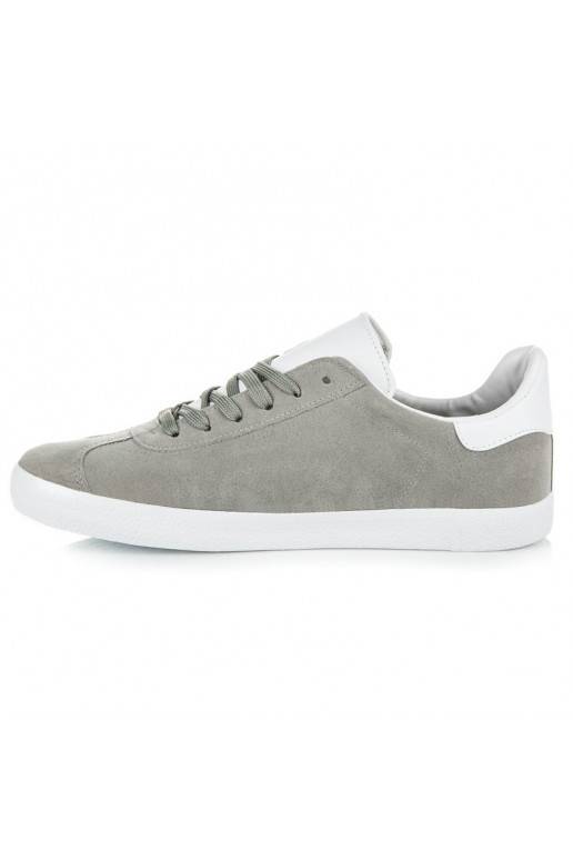Chaussures décontractées grises et blanches pour hommes 85-158G