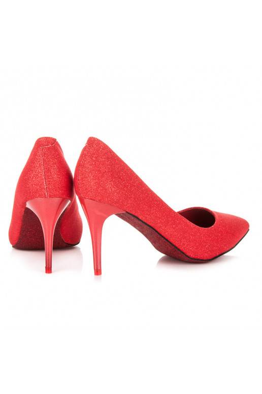 Escarpins rouges brillants pour les fêtes LEI-139R