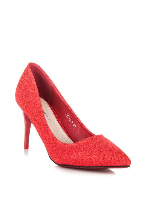 Escarpins rouges brillants pour les fêtes LEI-139R