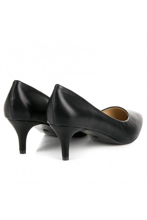 Chaussures noires à mini talons 123-3B