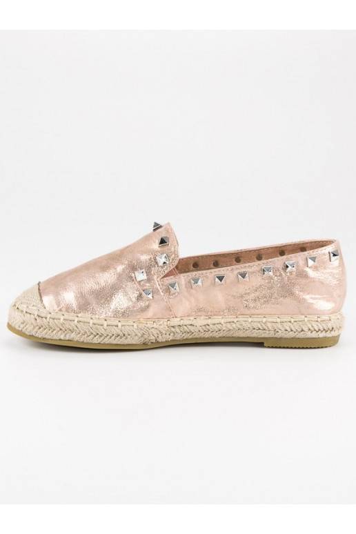 Espadrilles Forever Folie Rivet en or rose LX164CHA