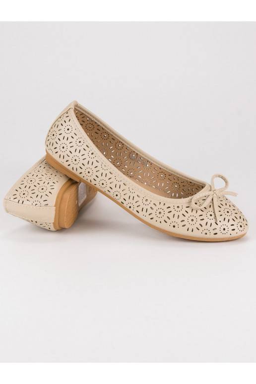 Smėlio spalvos balerinos Diamantique Sun Ornaments 9988-139BE  - 7