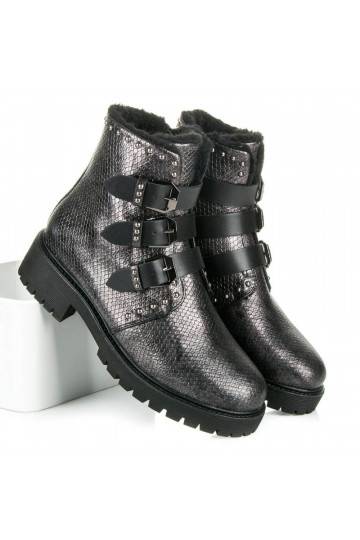 Bottes chauffantes élégantes de Betler avec boucles JT39-2BR