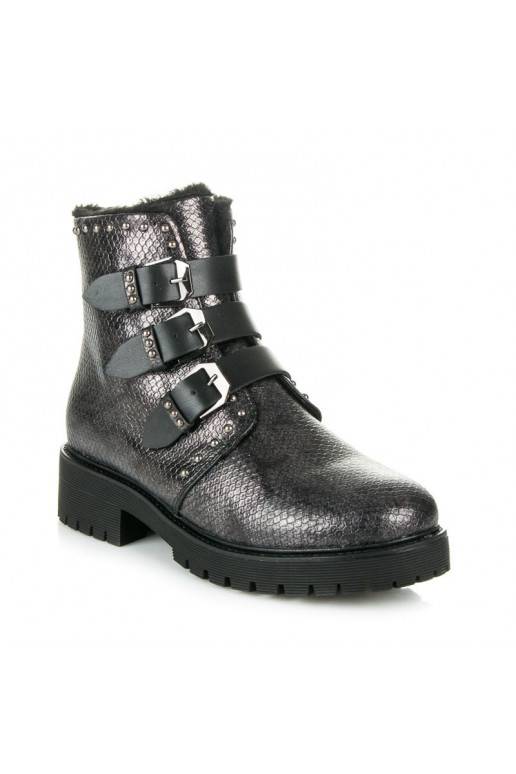 Bottes chauffantes élégantes de Betler avec boucles JT39-2BR