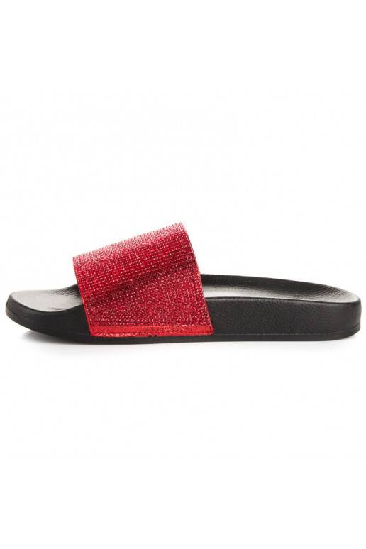 Chaussons rouges scintillants 878R
