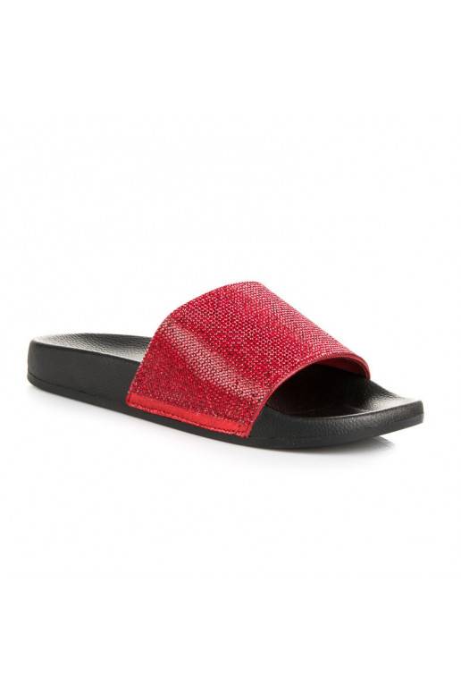 Chaussons rouges scintillants 878R