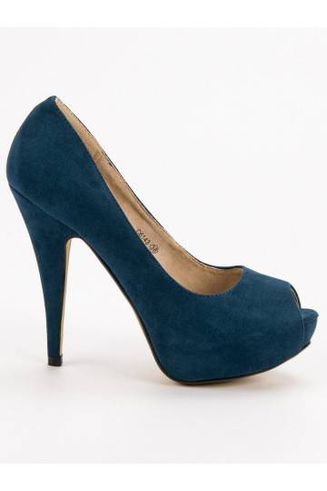 chaussures en daim à bout ouvert C6143MA 2
