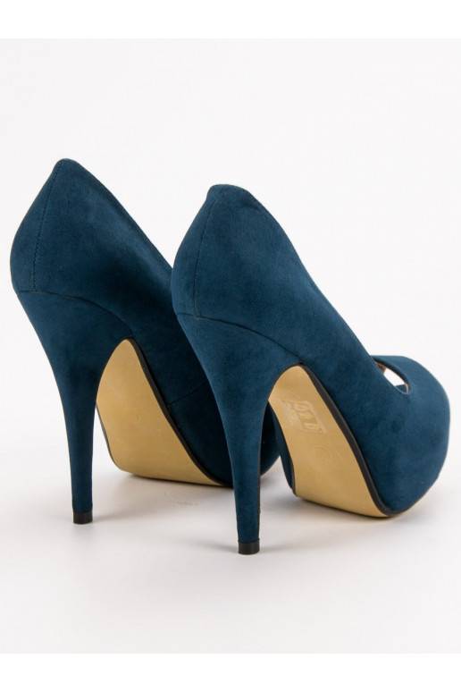 chaussures en daim à bout ouvert C6143MA