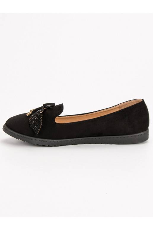 Ballerines en daim noir SBHX-20B